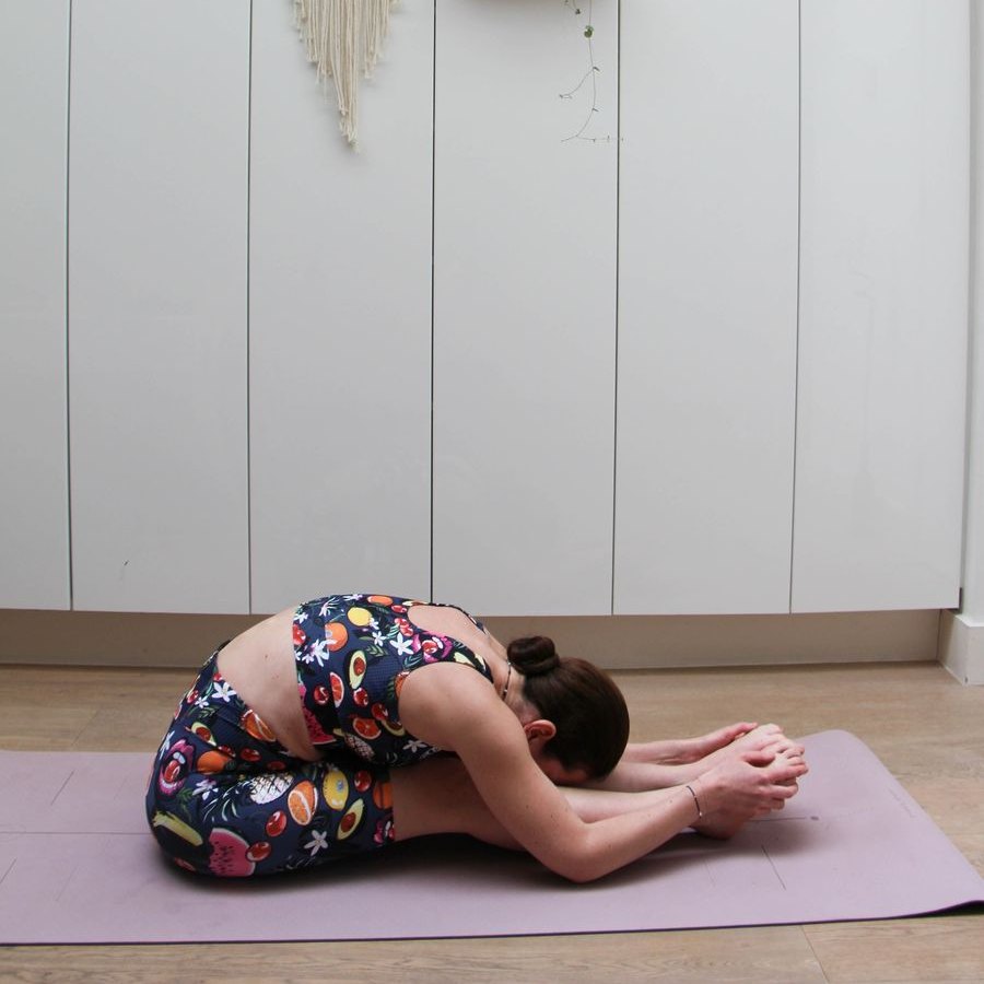Daria in a forward fold